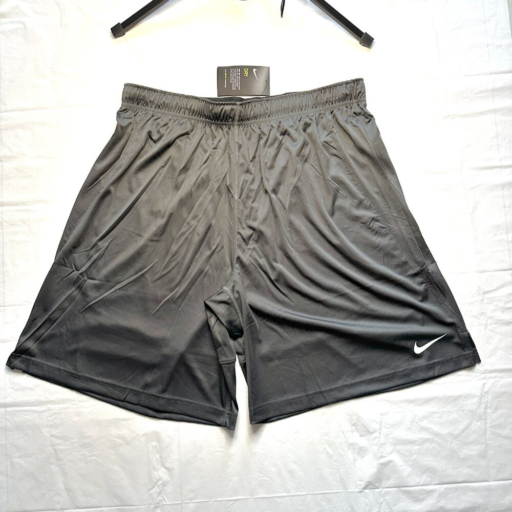 NEW Nike Mens Dri-FIT Sporty Poly Shorts Athletic Black Size XXL Gray Athletic